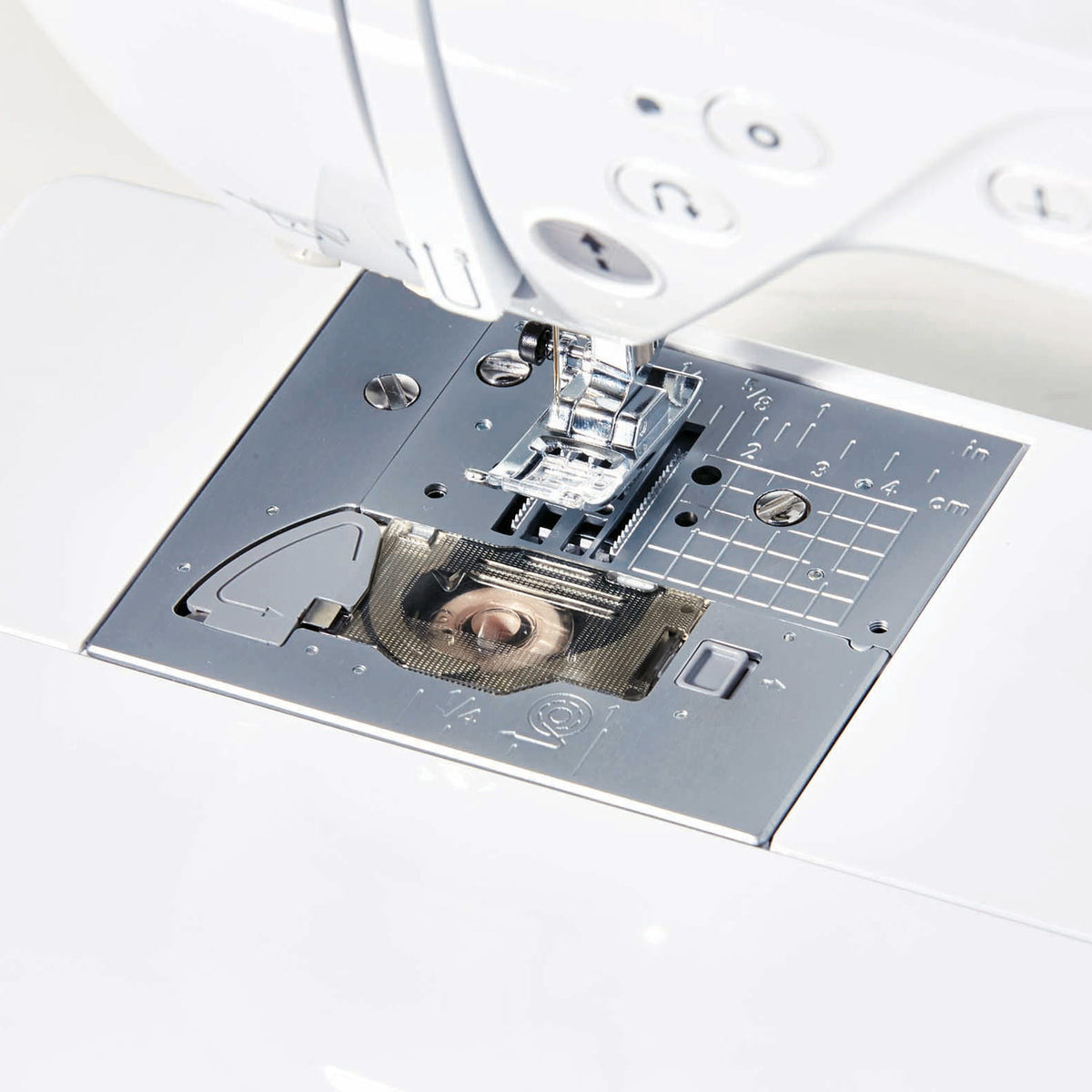 Brother F420 computerised sewing machine - quick-set drop-in bobbin