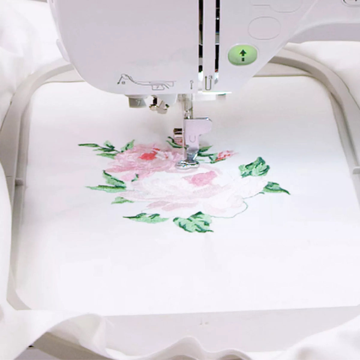 Brother NV880E - 260mm x 160mm embroidery area with three included frames