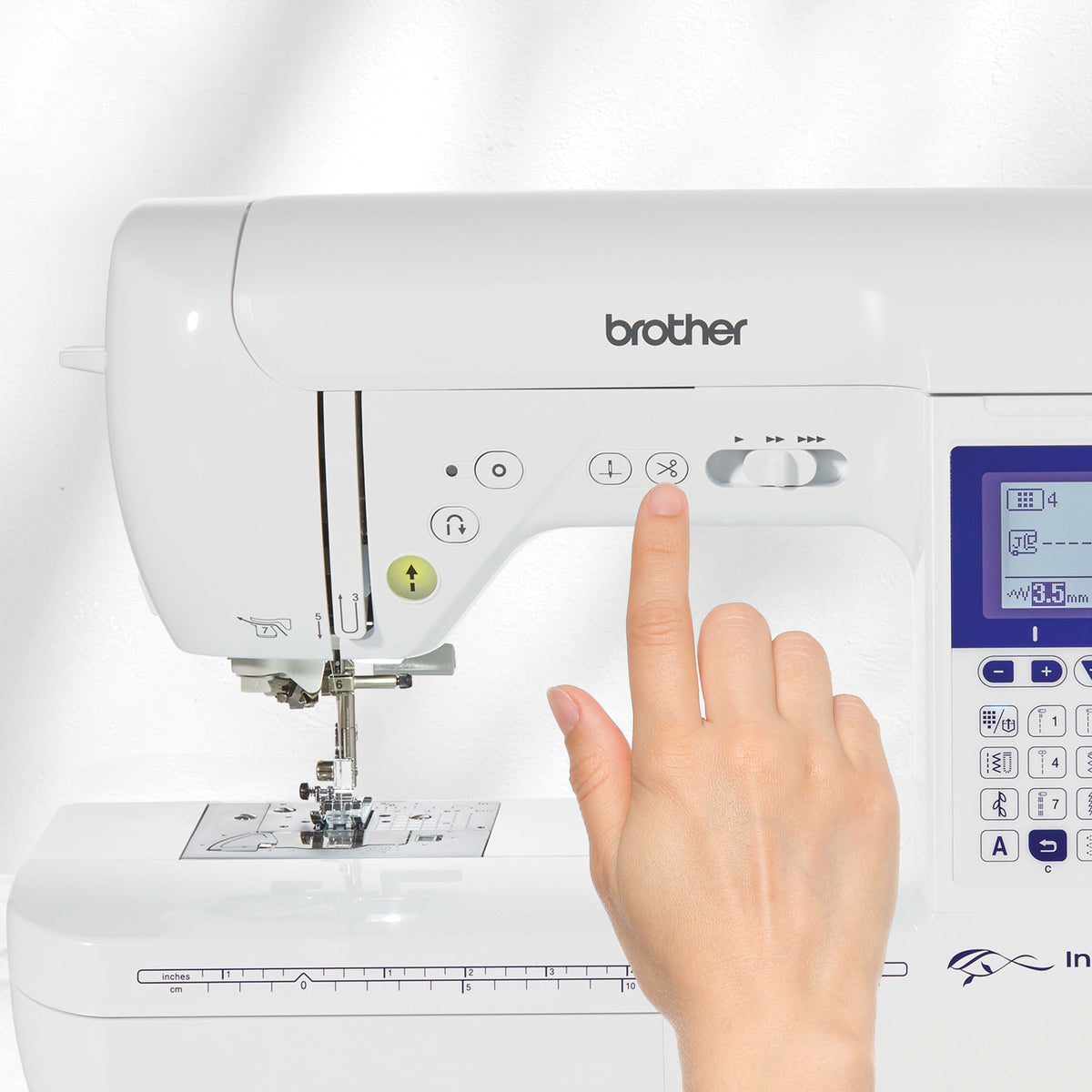 Brother F420 computerised sewing machine - automatic thread trimming