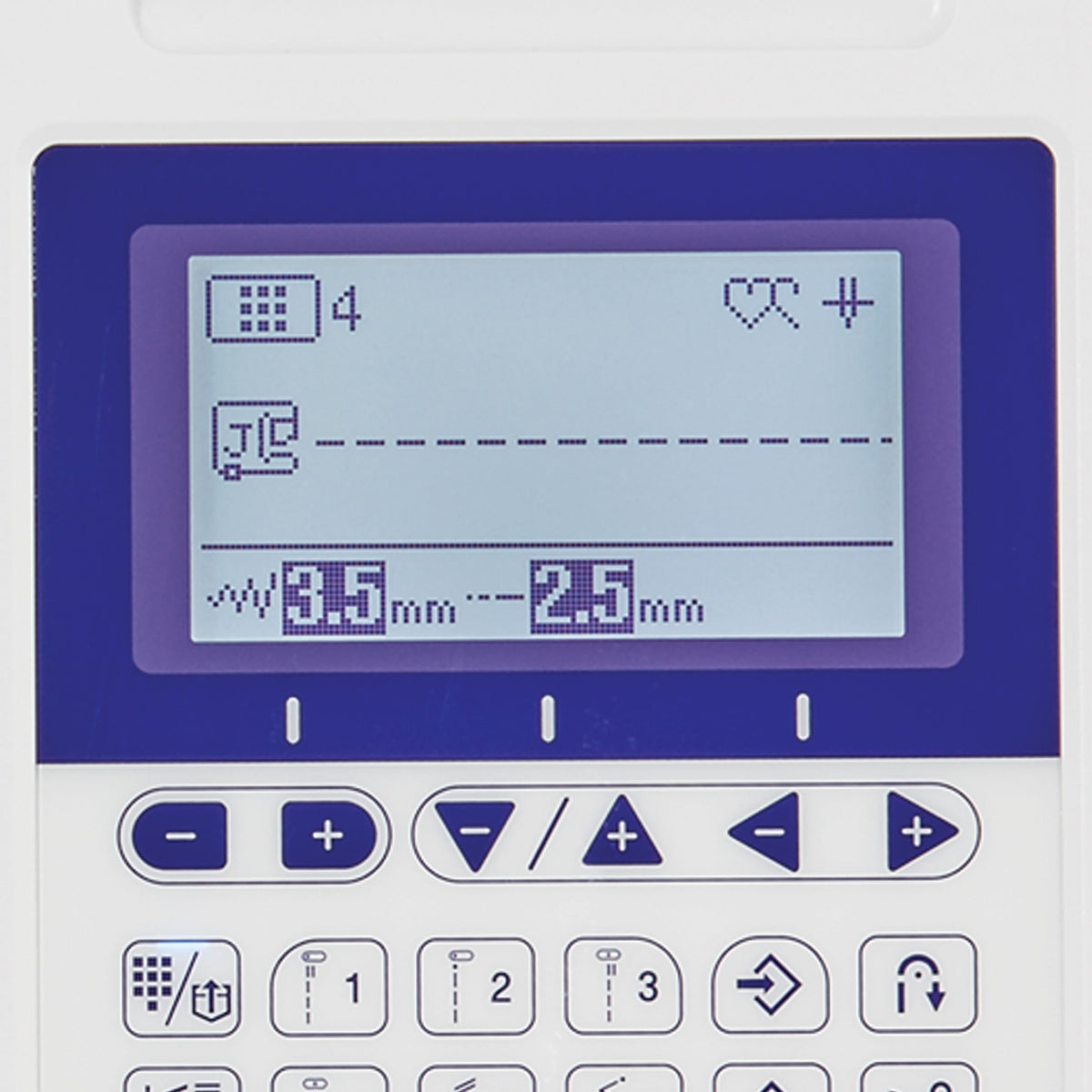 Brother F420 computerised sewing machine - backlit LCD display